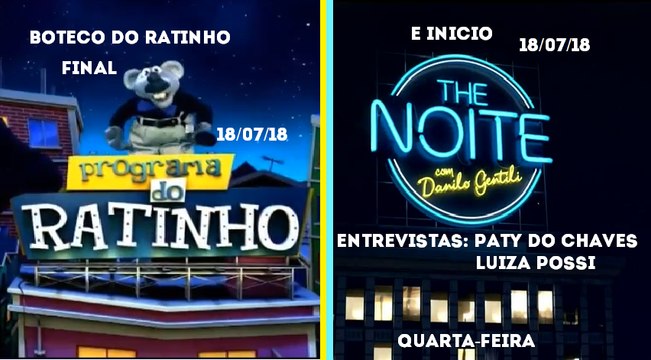 Final Programa do Ratinho (Boteco do Ratinho) e inicio The Noite (18/07/18) | SBT