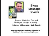 Matt Bacaks Internet Marketing Tips