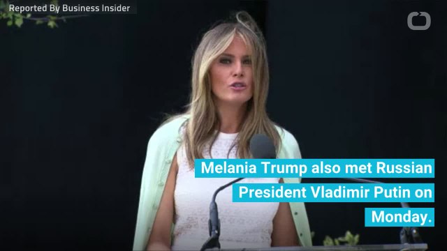 Social Media Users Say Melania Trump Looks Horrified After Meeting Putin