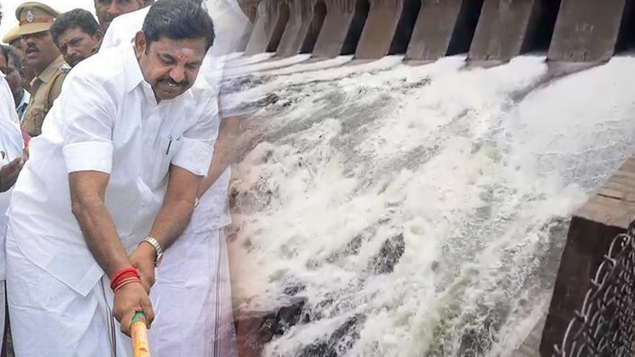 பாசனத்திற்காக மேட்டூர் அணையில் தண்ணீர் திறந்தார் முதல்வர் பழனிசாமி-வீடியோ