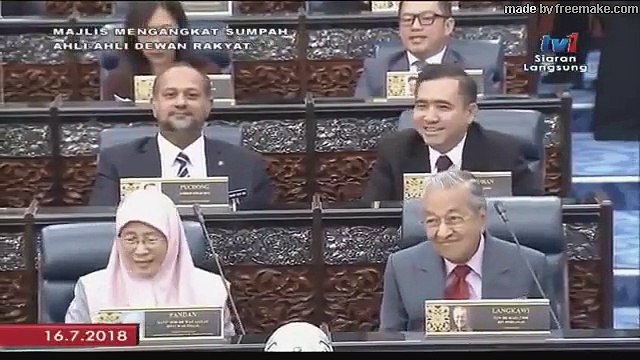 PARLIMEN 2018 KECOH BILA TUN MAHATHIR (TUN M) UMUM NAMA SPEAKER