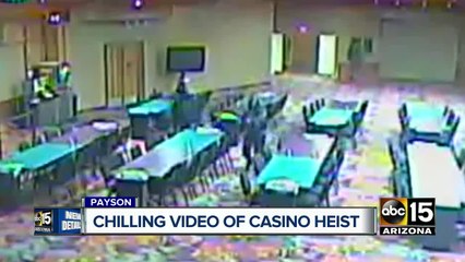 Surveillance video released in Payson casino heist