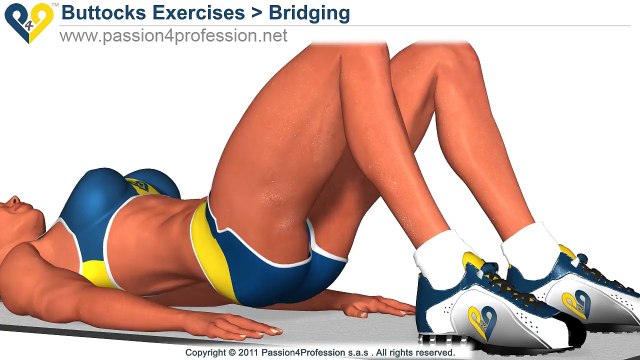 BEST Tone Buttocks exercise - Reduce buttocks and thighs with Bridging exercise