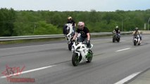 Motorcycle CRASHES Wheelie Stunt Rider CRASH On Highway Street Bike ACCIDENT FAIL