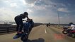 Motorcycle Stunts Beautiful GIRL Riding Wheelies Long Highway Wheelie Ride Of The Century ROC 2016