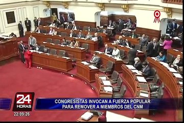 Congresistas exhortan a Fuerza Popular para remover a miembros del CNM