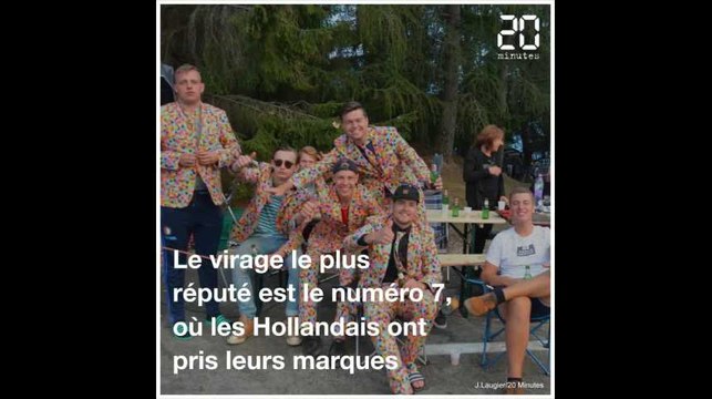 Grosse ambiance à l'Alpe d'Huez avant l'arrivée de la 12e étape du Tour de France