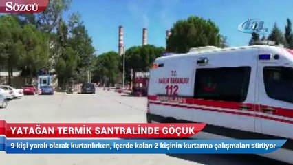 Yatağan termik santralinde göçük