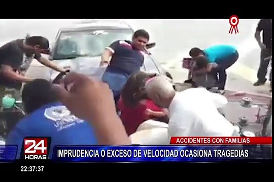 Accidentes con familias: imprudencia y exceso de velocidad ocasionan tragedias