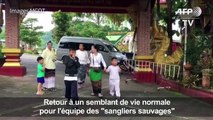 Thaïlande: les rescapés de la grotte dans un temple bouddhiste