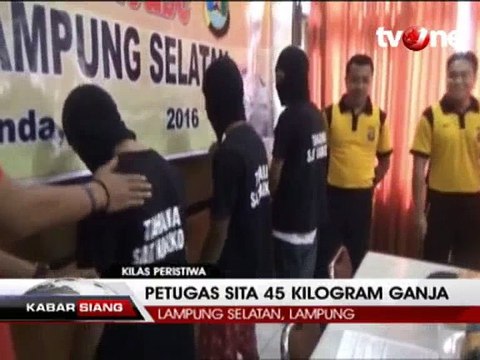 Petugas Gagalkan Penyelundupan Sabu 2 Kg dan Ganja 45 Kg