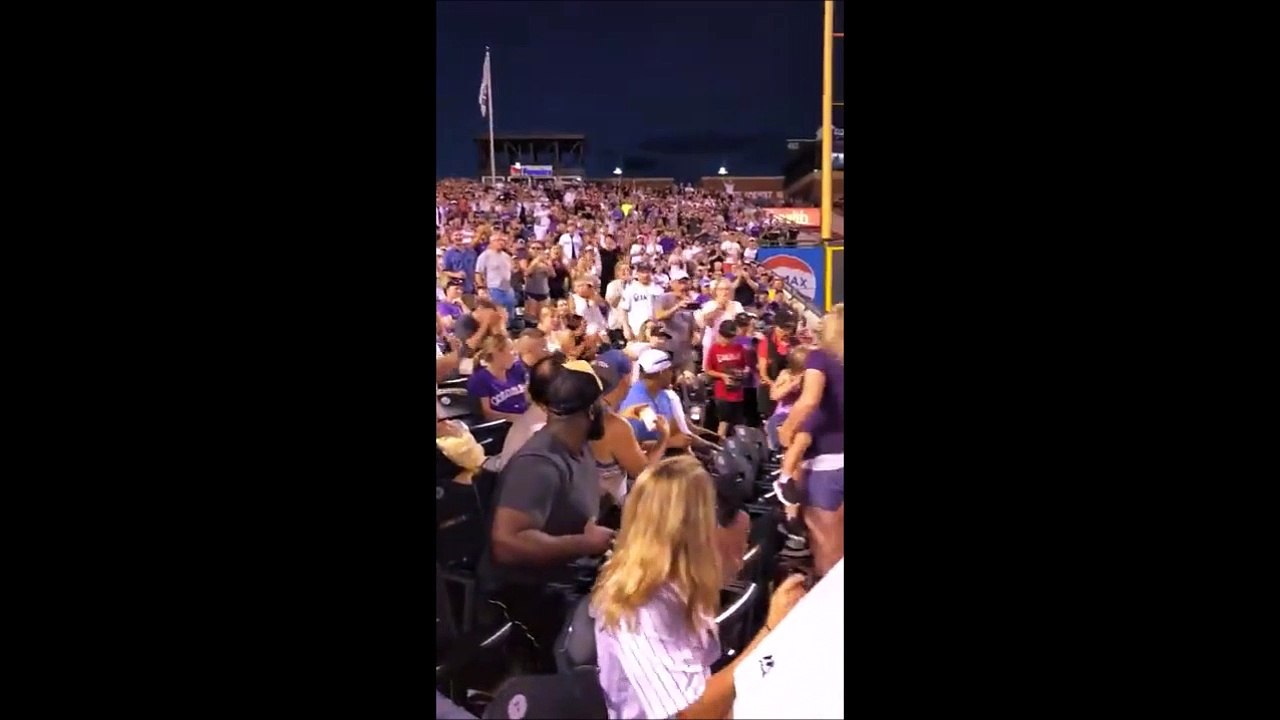 Ce streaker se prend un énorme placage par un supporter...