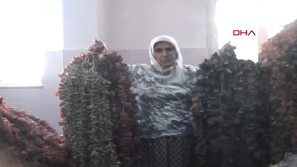 Aydın Patlıcanı Oyup, Kurutarak Geçimlerini Sağlıyorlar