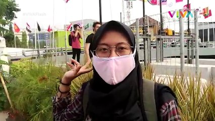 Kata Warga Soal Bendera Negara Asian Games Pakai Bambu