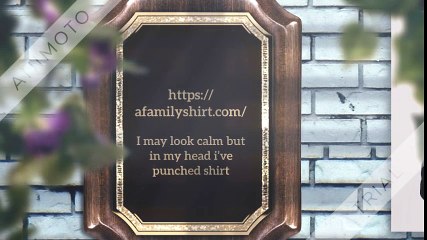 I may look calm but in my head I’ve punched you in the face 3 times shirt