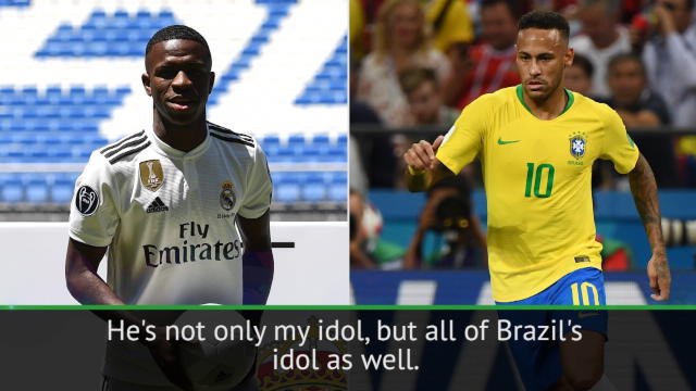 'Neymar is my idol' - new Real Madrid signing Vinicius