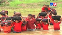 Ankleshwar: Kids putting lives at risk to get education, crossing dangerous river to reach school