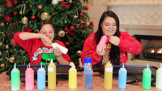 PANCAKE ART CHALLENGE! How To Make Holiday Art Pancakes!