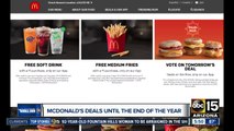 McDonald's deals through the end of the year