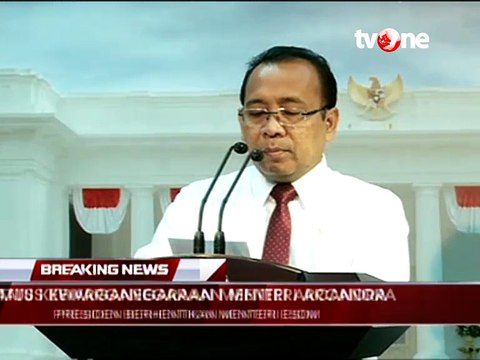 Presiden Jokowi Copot Menteri ESDM Arcandra Tahar