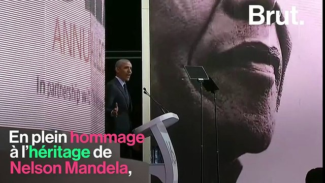Quand Barack Obama, dans son discours, rend un vibrant hommage à l'équipe de football de la France.
