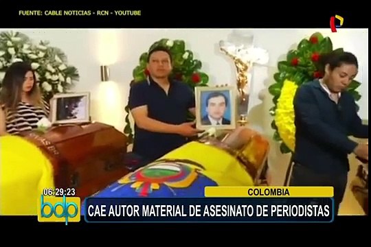 Colombia: capturan al presunto secuestrador de los periodistas ecuatorianos asesinados