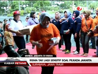 Komentar Risma Soal Dirinya Pakai Kaos Warna Oranye