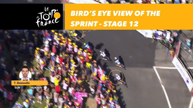 Vue aérienne sur le sprint final / Bird's eye view of the sprint - Étape 12 / Stage 12 - Tour de France 2018