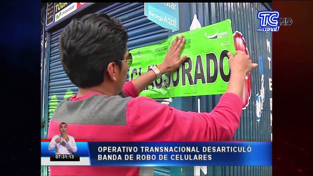 Operativo transnacional desarticuló banda de robo de celulares
