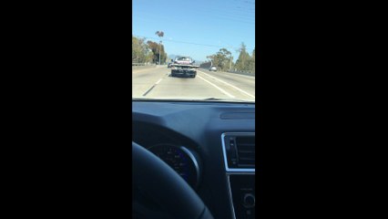 Driver Drifts Between Lanes and Crashes