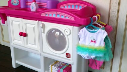 Baby Doll Nursery Care Toy Set playing kids fun- change diaper & feed baby doll