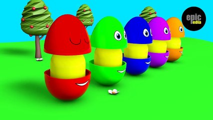 Learn colors & Learn shapes & Surprise eggs - 3D Cartoons for kids