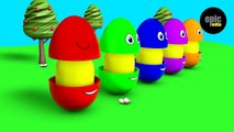 Learn colors & Learn shapes & Surprise eggs - 3D Cartoons for kids