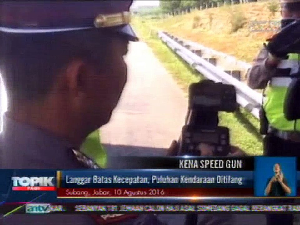 Gunakan Speed Gun, Puluhan Kendaraan Langgar Batas Kecepatan