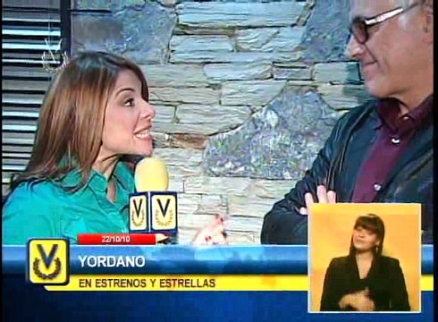 Tatiana Irizar presenta la entrevista a Yordano antes de su concierto en Caracas