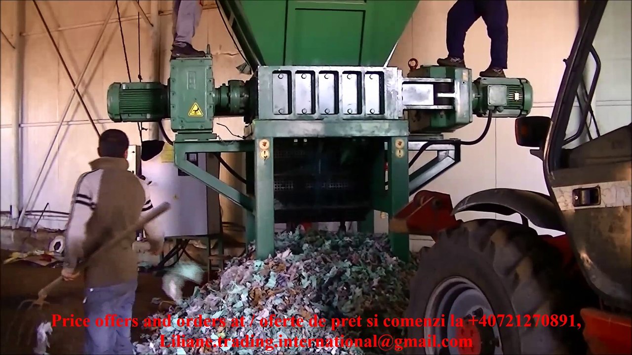 DSSH-LTI-30 Double shaft shredder - Tocare baloti saci rafie 500 kg balot - Sinc Nations Group