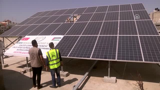 İhh'dan Gazze'deki Hastaneye Güneş Enerjisi Projesi