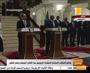 عمر البشير: التوقيع على اتفاقية لربط شبكة الكهرباء مع مصر ودراسة ربط السكة الحديد