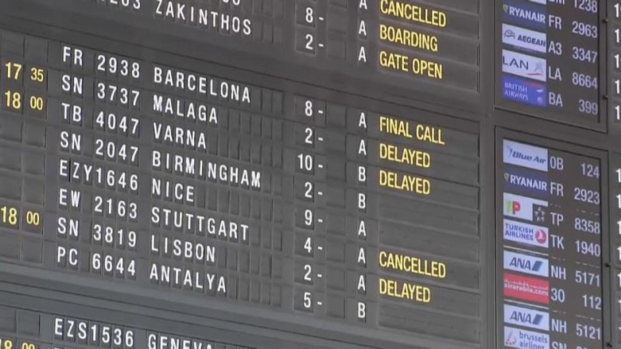 Technische Panne: Flugausfälle in Belgien