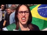 Fã de Bolsonaro em ato na Paulista
