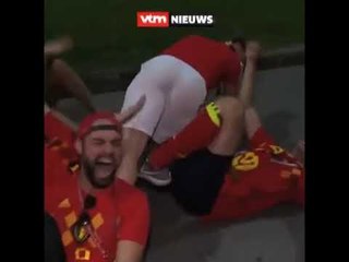 Torcedores da Bélgica "homenageiam" Neymar em grito de guerra