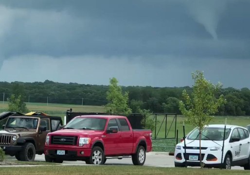 Funnel Clouds Develop in Central Iowa