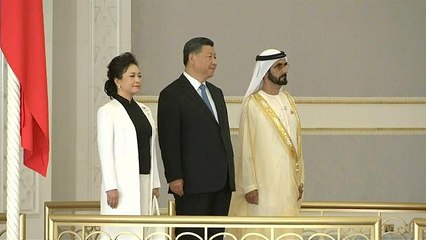 الإمارات تحتفي بزيارة شي جينبينغ.. وبن راشد يغرّد بالصيني!!
