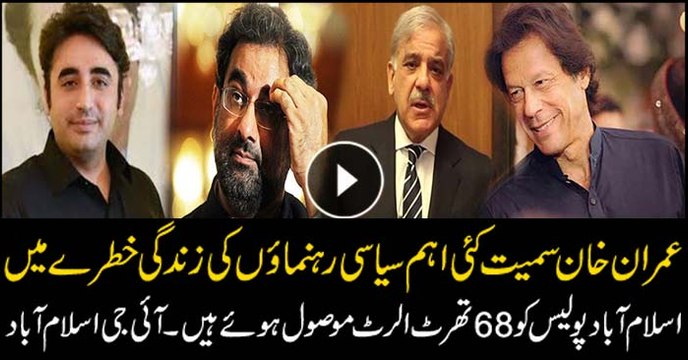 Many politicians under threat including Imran Khan, IG Islamabad