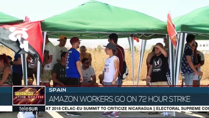 Spanish Amazon Workers Go On 72 Hour Strike