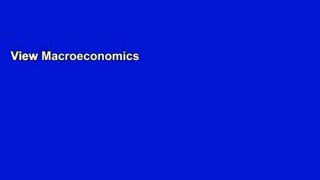 View Macroeconomics Ebook