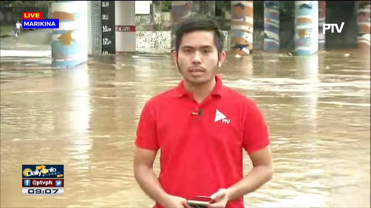 Antas ng tubig sa Marikina River, tumaas