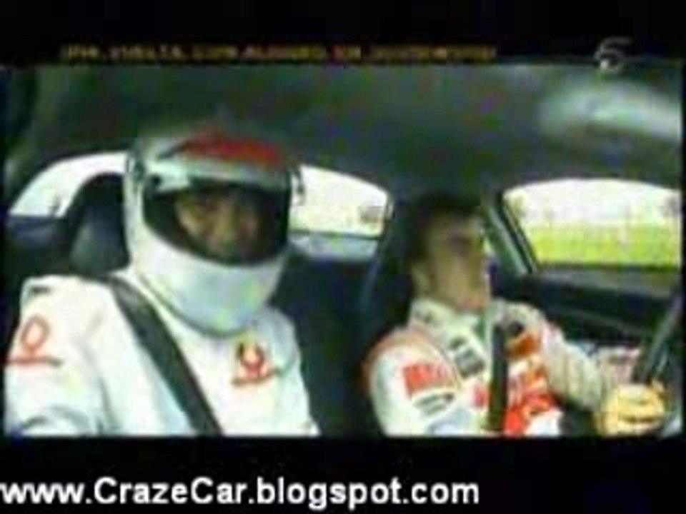 Fernando Alonso Test Drive McLaren SLR
