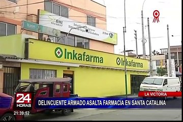 La Victoria: en menos de un minuto asaltan farmacia y se llevan ganancias del día
