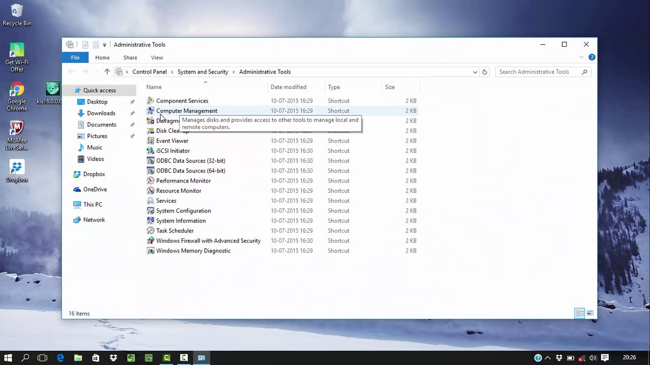 How to create hard disk partition on windows 10